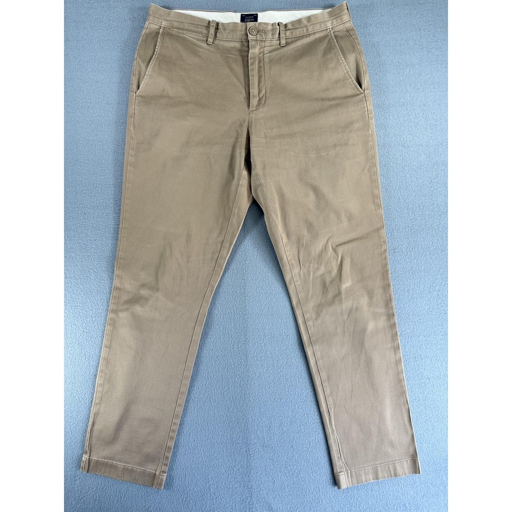 J.Crew Chino Pants Mens 33x32 Beige 770 Regular Fit‎ Stretch Straight Casual